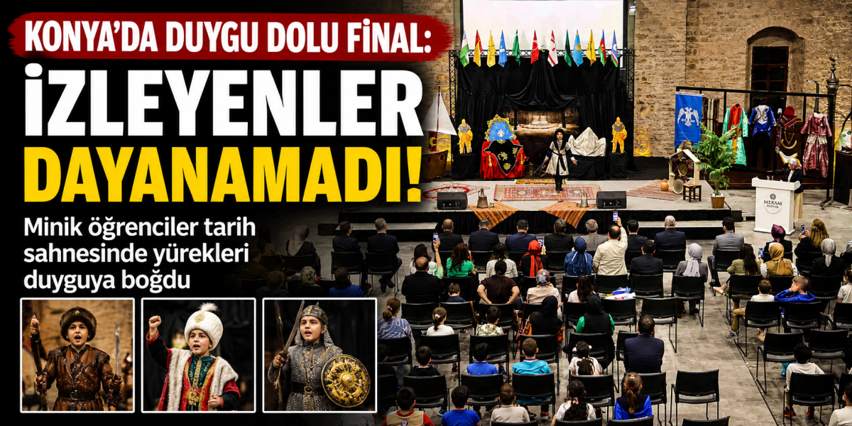 Meram’da düzenlenen anlamlı final programı izleyenlere duygu dolu anlar yaşattı