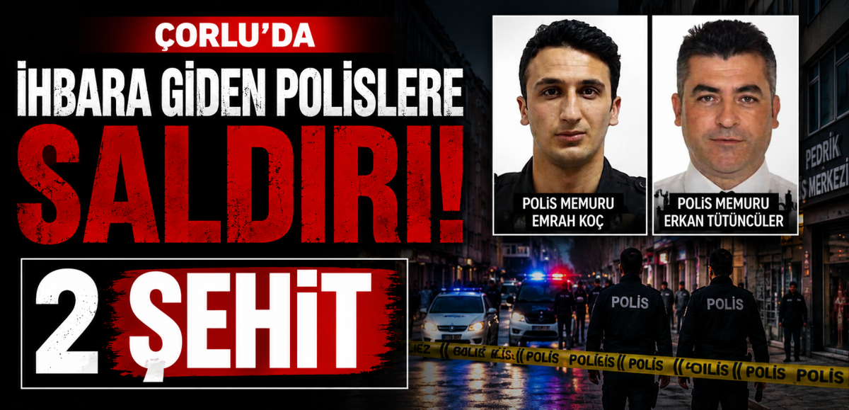 Çorlu'da ihbara giden polislere saldırı: 2 şehit